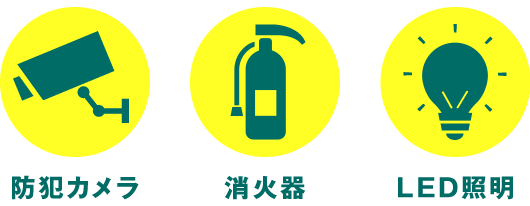 防犯カメラ/消火器/LED証明